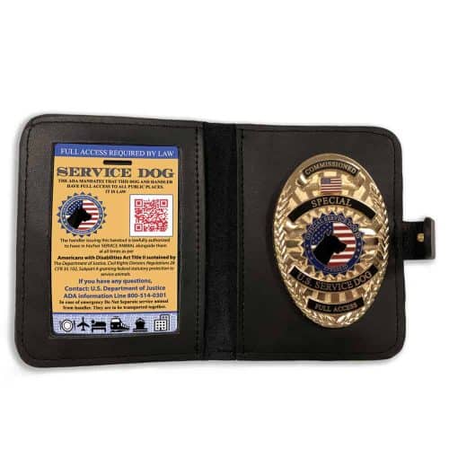 Service Dog Badge And Wallet For Your ID Card