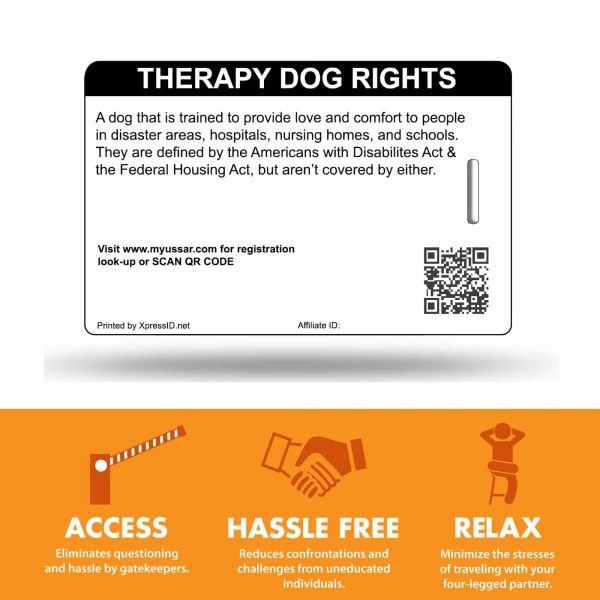 Therapy Dog IDCustom Service Animal Badge