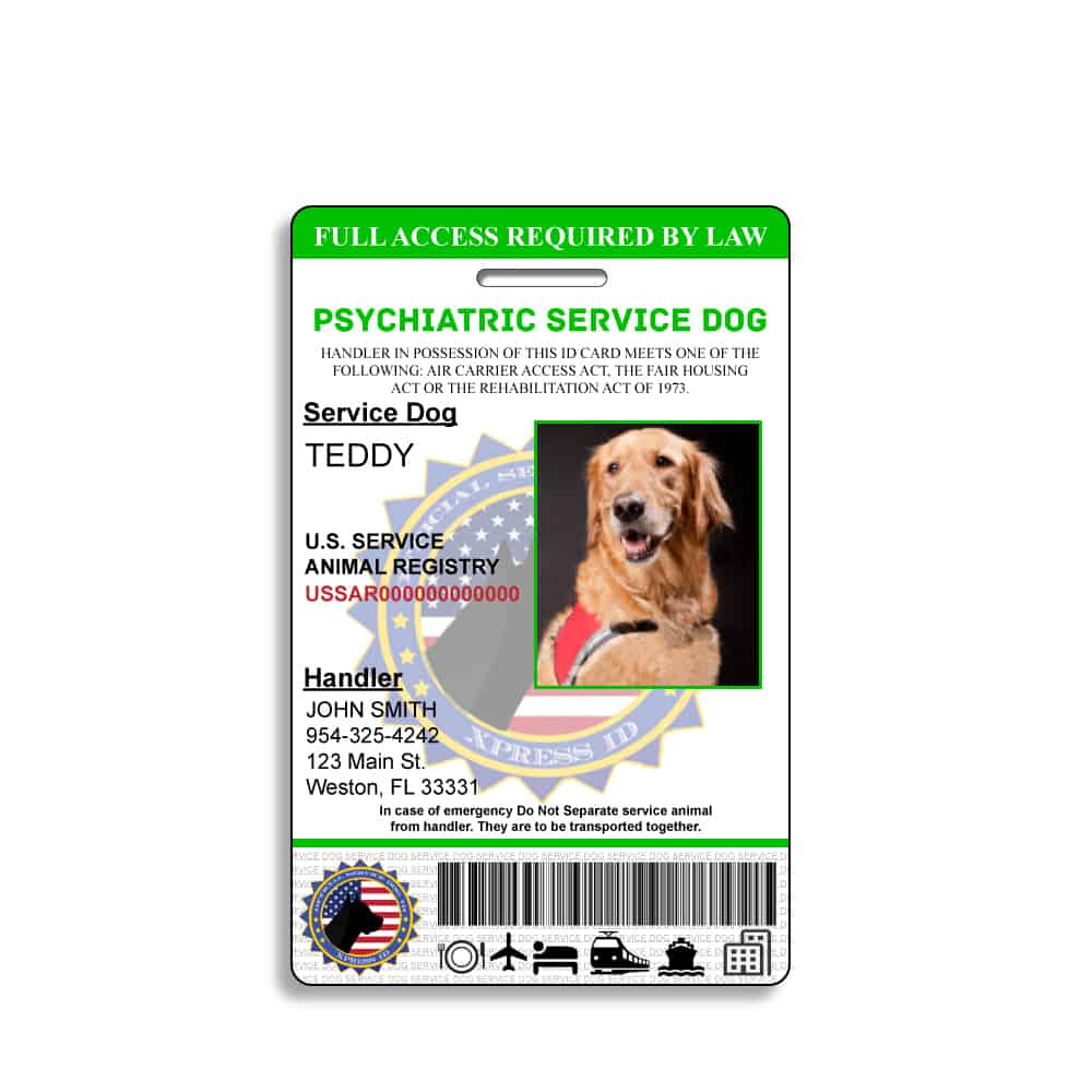 Service Dog ID Card | Free Access To Animal Registry | XpressID